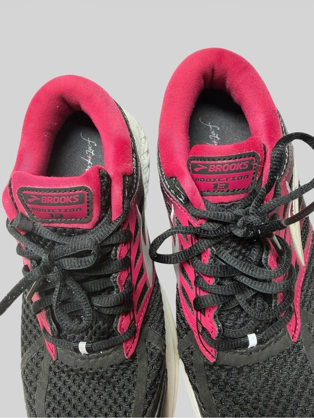 Brooks Women's Black and Pink Running Sneakers - Picture 4 of 8